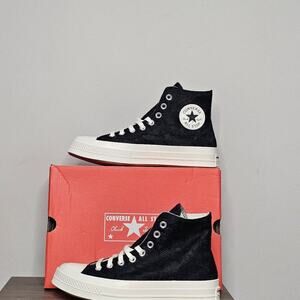 Converse Women's CTAS Chuck 70 Lace Hi Tops Size 8.5 Black A13665C NWT
